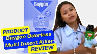 BAYGON Multi Insect Killer Spray  Household Product Review  0176 [upl. by Noved516]