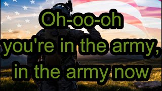 In The Army Now  Status Quo  Paroles  Lyrics [upl. by Sirama809]