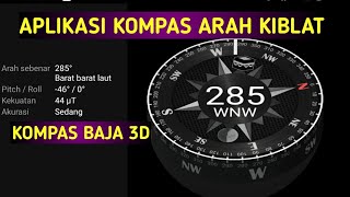 Aplikasi Arah Kiblat Terakurat  Kompas Baja 3D [upl. by Demodena]