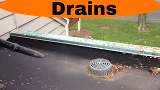 Flat Roof Drain  How it works and best practice [upl. by Iroj]