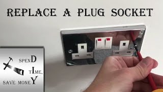 How to safely replace an electrical wall socket UK plug socket [upl. by Clarise]