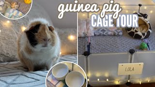 Guinea Pig Cage Tour  2022 [upl. by Reyam]