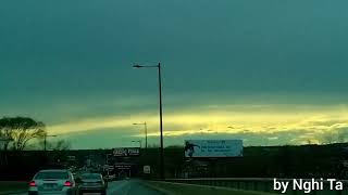 A view of Cumulonimbus and Nimbostratus Clouds from the Passyunk Ave Bridge [upl. by Ebocaj547]