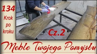 Cz2 Gruntowanie żywicą epoksydową przygotowanie desek do zalewania  epoxy table [upl. by Denzil]