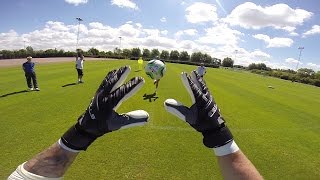 GOPRO  See training from goalkeeper Andrew Lonergans point of view [upl. by Tanaka]