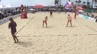 15U Final  AAU Beach Volleyball 2019  National Championships  Hermosa Beach [upl. by Sito]