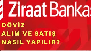 Ziraat mobil DÖVİZ ALIŞ ve SATIŞ Nasil Yapılır  kanalima abone olursaniz sevinirim [upl. by Acebber]