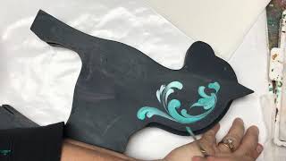 Norwegian Rosemaling Fjord horse part 1 Rosemaling painting with Art of Lise  ASMRpanemic therapy [upl. by Lamonica]