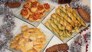 3 idei de aperitiv rapid cu foietaj3 idee di antipasto veloce con pasta sfoglia [upl. by Hujsak547]