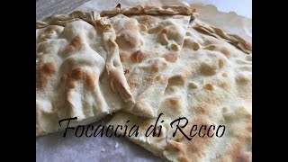 Focaccia di Recco fatta in casa [upl. by Enrev]