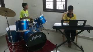 deiva thirumagal music playing Dhanush amp Tharun chennai [upl. by Corney]