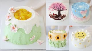 Create Stunning Cake Decorations  Tree Shapes Flower Petals and Pastel Designs [upl. by Einneb]