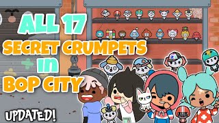 All 17 Secret Crumpets in BOP City  Secret Crumpets on Item Combination  Toca Boca [upl. by Nabroc]