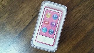 iPod Nano Pink 16GB 7th Gen UnboxingReview [upl. by Osher]