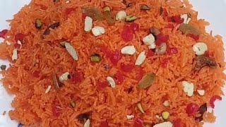 Taste The Mouthwatering Goodness Of Zarda PulaoZarda Pulao Recipe [upl. by Ogilvie262]