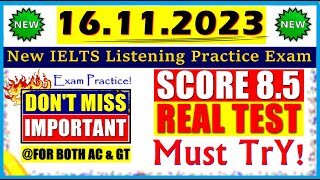 IELTS LISTENING PRACTICE TEST 2023 WITH ANSWERS  16112023 [upl. by Sadnac]