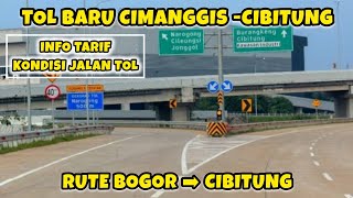 JALAN TOL CIMANGGIS CIBITUNG TERBARU [upl. by Ennahgem]