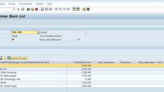 MMBE SAP  Stock Overview In SAP [upl. by Bohrer543]