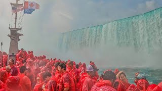 Niagara Falls Boat Ride  Canadian Side  POV 4K Video [upl. by Ran]