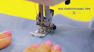 Ten Topstitching Tips [upl. by Inwat]