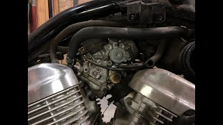 93 Honda shadow 600 carburetor removal [upl. by Athal]