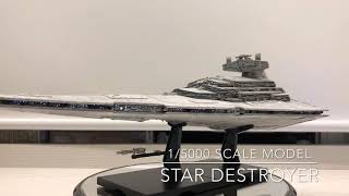 Bandai 15000 Star Destroyer Lighting model model [upl. by Krenek588]