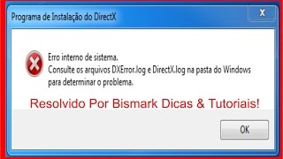 Erro DXErrorlog e DirectXlog Resolvido  Instale o DirectX Sem Problemas [upl. by Alleinad]