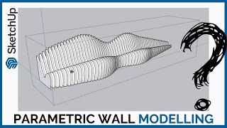 3D parametric wall modelling in SketchUp [upl. by Toole95]