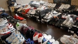 A quotSneak Peekquot Inside DeMar DeRozans Shoe Room [upl. by Airt244]