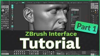 ZBrush User Interface Tutorial Part 1 [upl. by Herstein]