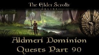 ESO  Aldmeri Dominion Quests  Part 90  Greenshade Part 5  Forthors Cursed Axe [upl. by Yadnil]