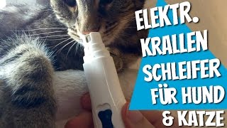 Elektrischer Krallenschleifer für Hund amp Katze von Lifepul im Test Review [upl. by Burtis]