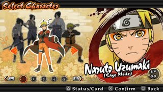 Naruto Shippuden Ultimate Ninja Impact All Characters PSP [upl. by Gershon]