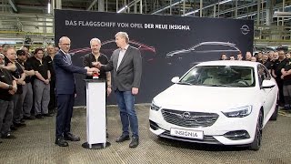 Opel Insignia Grand Sport start of production in Ruesselsheim [upl. by Naimad]