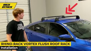 RhinoRack Vortex Aero ROC25 Flush Roof Rack Overview  Install [upl. by Wieche]