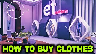 How to Buy Clothes in STARFIELD  Clothes Shop Location in Starfield [upl. by Yetak]