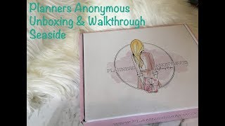 Planners Anonymous Unboxing and Walkthrough  Seaside [upl. by Phyllis970]