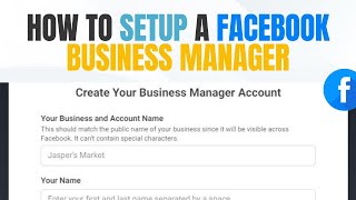 How to create a Facebook Business Portfolio [upl. by Kowalski]