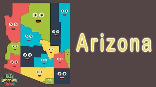 Arizona  Geography and Counties  50 States of America [upl. by Onirefes46]