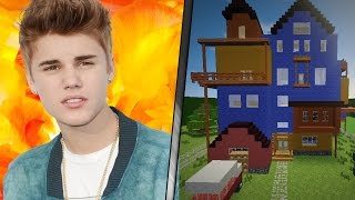 JUSTIN BIEBER MATA AL VECINO DE UN PUÑETAZO  HELLO NEIGHBOR MINECRAFT ROLEPLAY  8 [upl. by Ardnohsed]