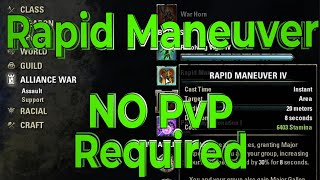 Rapid Maneuvers  NO PvP required  How to level your alliance war skills Easy alliance points [upl. by Mallorie]