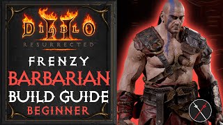 Diablo 2 Resurrected Barbarian Build  Frenzy Barbarian [upl. by Takeshi]