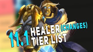 111 Healer Changes RANKED  Tier List [upl. by Kassia816]