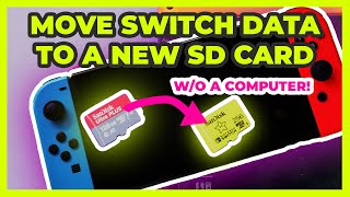 How To Move Data to a New Micro SD Card on Nintendo Switch No Computer Method [upl. by Kienan]