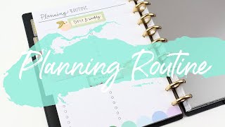 Planning Routine Insert for Happy Planner  Daily Weekly Monthly Routines [upl. by Brott]