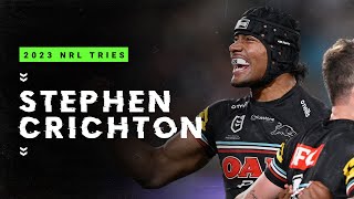 Stephen Crichtons 2023 tryscoring season  NRL [upl. by Yenaj184]