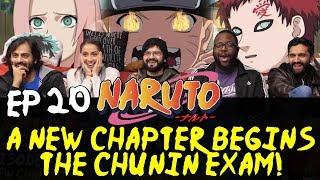 Naruto  Episode 20 A New Chapter Begins The Chunin Exam  Group Reaction [upl. by Justina994]