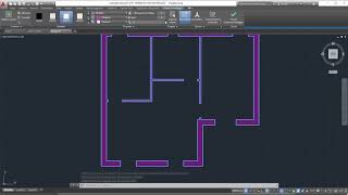 Come disegnare una pianta in AutoCAD [upl. by Acirretahs674]