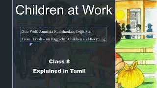 children at Work  class 8  Trash  on Ragpicker Children and Recycling  Explained in Tamil [upl. by Harobed885]