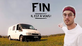 JE VENDS MON FOURGON AMÉNAGÉ  À VOUS LA VANLIFE [upl. by Tlaw]